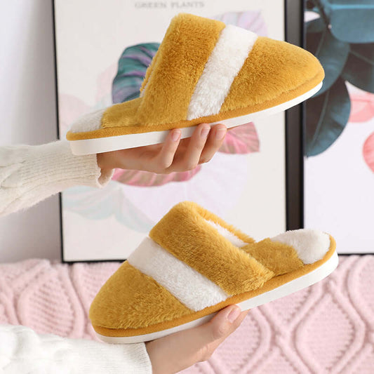 Cozy Winter Rabbit Fur Slippers