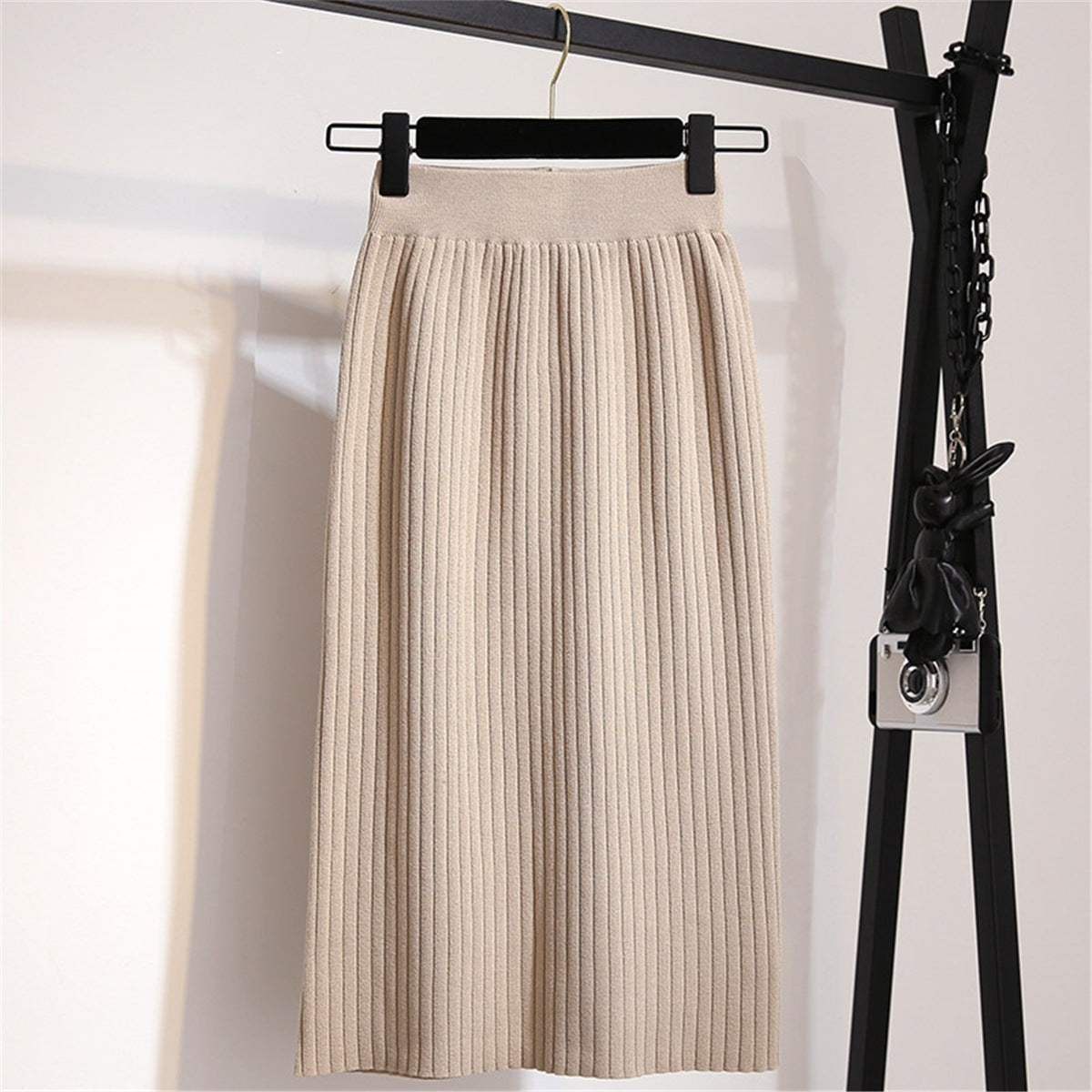 Autumn and winter skirt female long section 2021 new high backpa hip skirt boating first step Korean version of the pure color