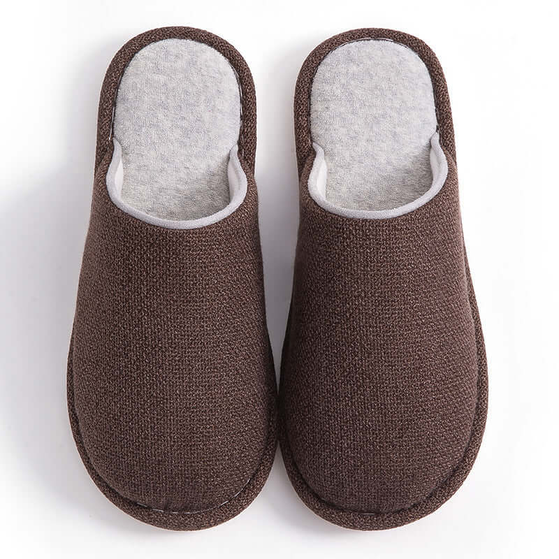 Women's Cotton Slippers - Comfy Indoor Non-Slip