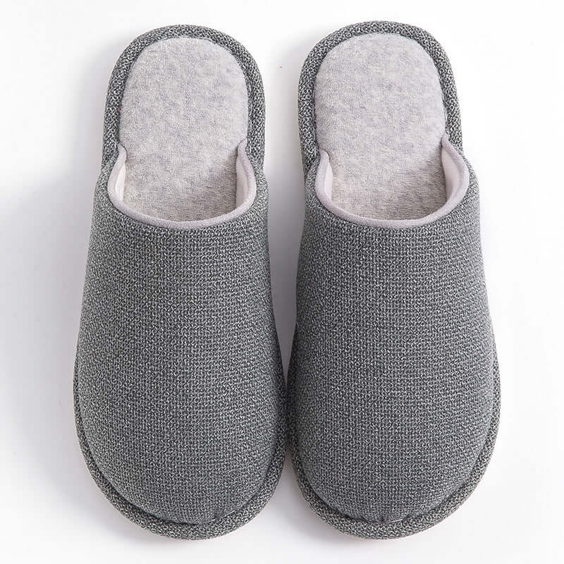 Women's Cotton Slippers - Comfy Indoor Non-Slip