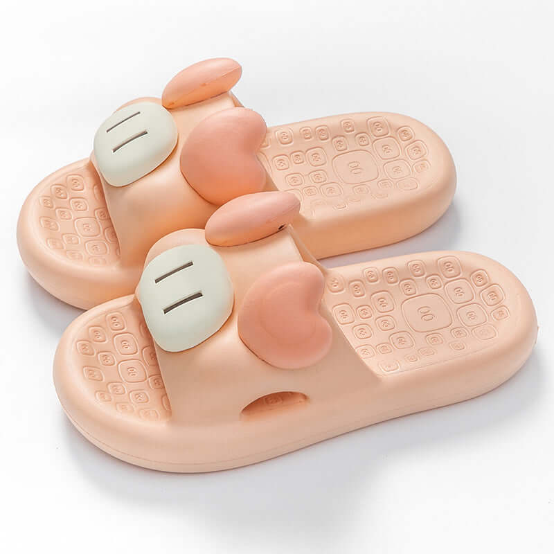 Girls' heart cute slippers women's summer ins style indoor home bathroom non-slip stepping shit feeling eva sandals and slippers for outerwear