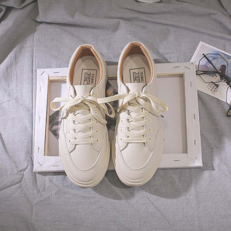 Basic small white shoes female exception spring new students Korean version of the white shoes casual board women canvas shoes tide