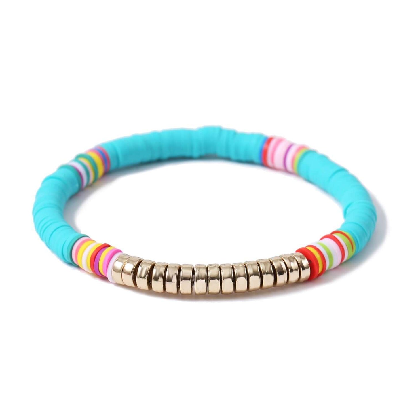 Europe and the United States cross-border explosion jewelry Bohemian beach mixed color soft ceramic wafer bracelet female Bracelets