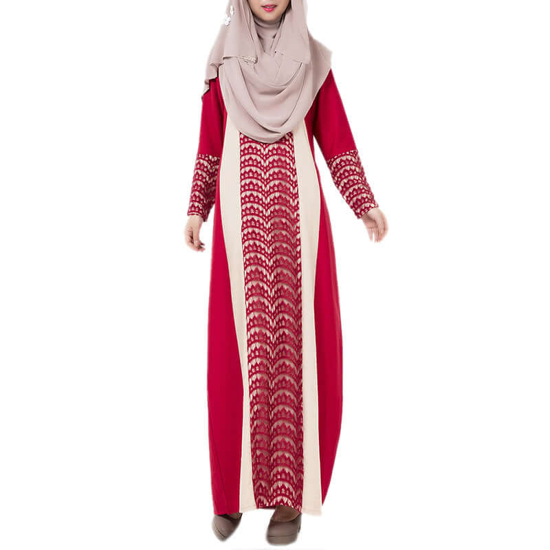 Factory direct supply new Arab Muslim robe ethnic long skirt lace dress Middle East clothing 020