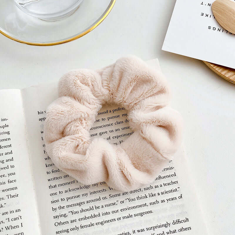 Cute big intestine hair ring INS