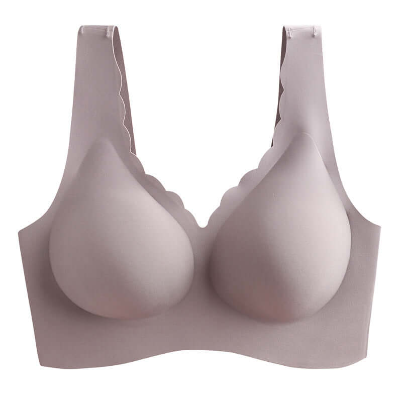 New One-Piece Latex Bra - Breathable No Steel Ring