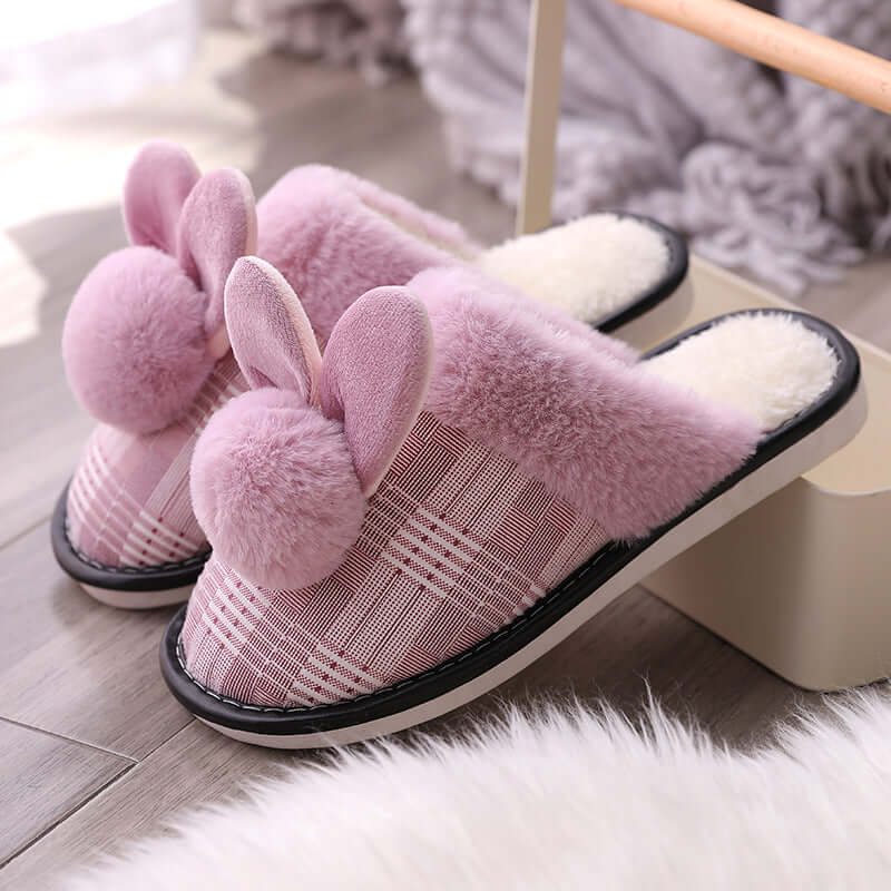 Creative fashion craft ball female autumn and winter warm cotton slippers home boutique comfortable plush flush flops