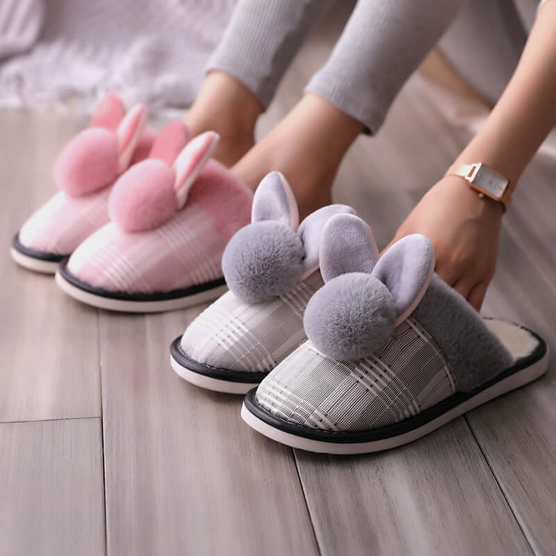 Creative fashion craft ball female autumn and winter warm cotton slippers home boutique comfortable plush flush flops