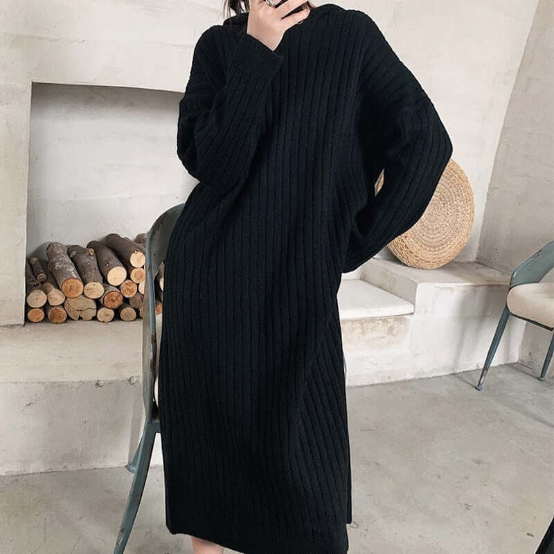 Women's Sweater Dress - Long Length Comfort and Warmth