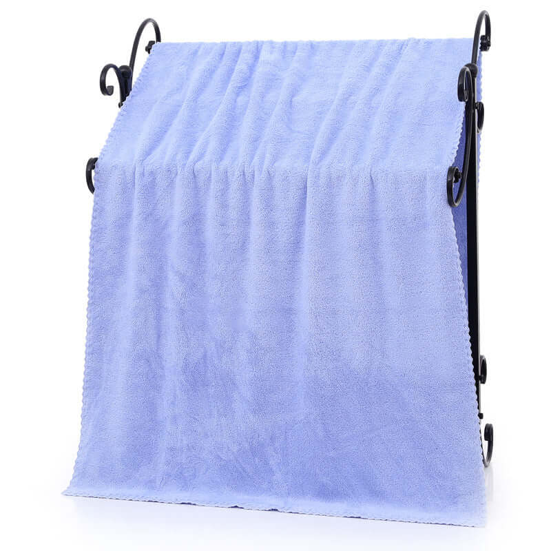 Coral velvet bath towel lace is not easy to lose hair adult bath towel soft water absorbent thickened bath towel 70 140 beach towel