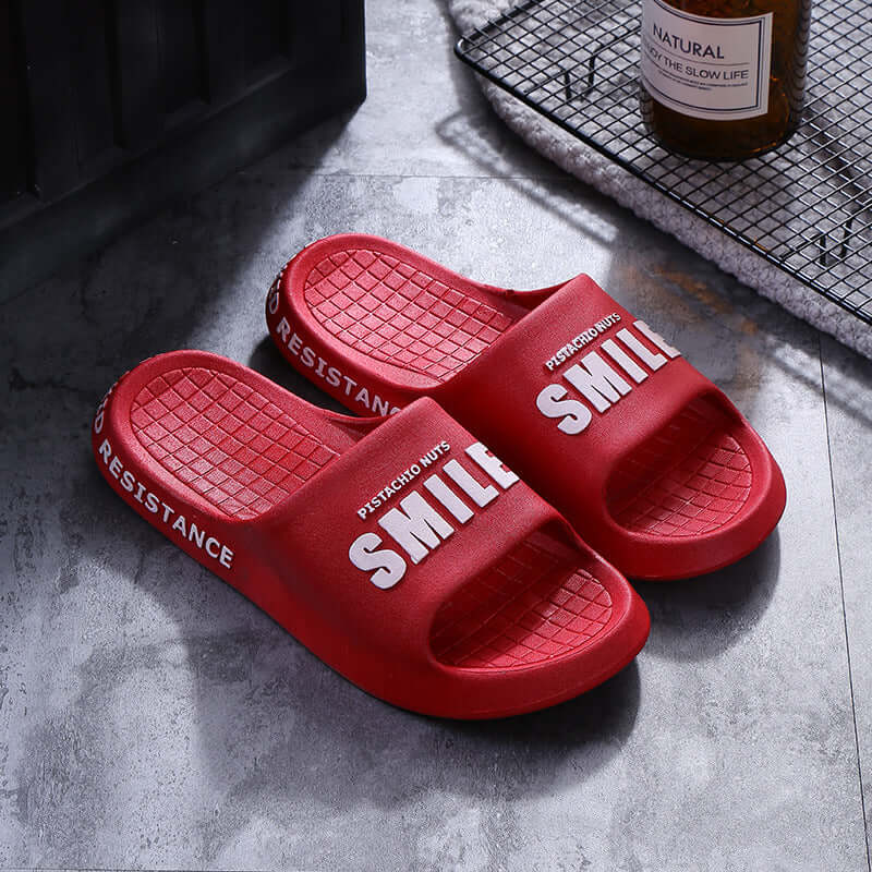 2021 new trend slippers men and women summer fashion Korean version wearing beach cool flipple shoes couple room inside and outside slippers female