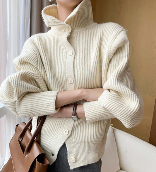 Beautiful Women's Sweater| Cardigan High Neck Warm Comfort