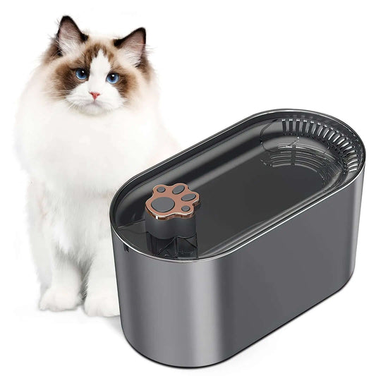3L Automatic Pet Water Fountain - Ultra-Quiet w/ LED Light