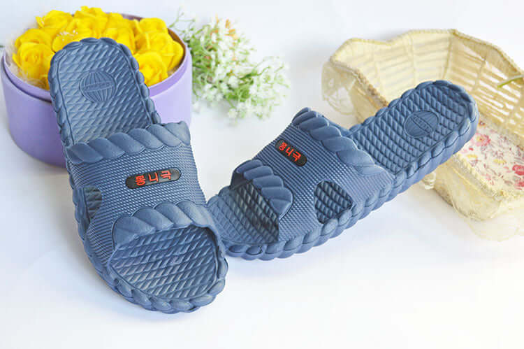 Four seasons slippers wholesale twist thickening massage couple home sandals shoes men and women smoothed bathroom stall slippers