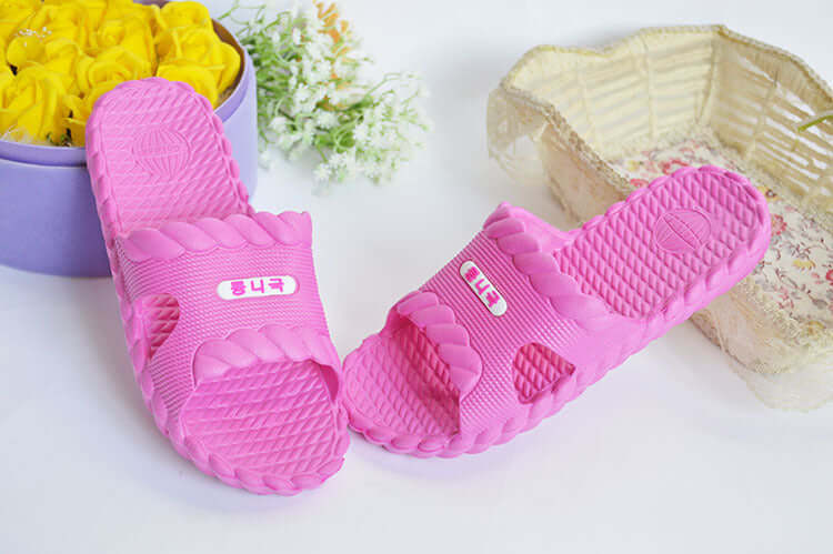 Four seasons slippers wholesale twist thickening massage couple home sandals shoes men and women smoothed bathroom stall slippers