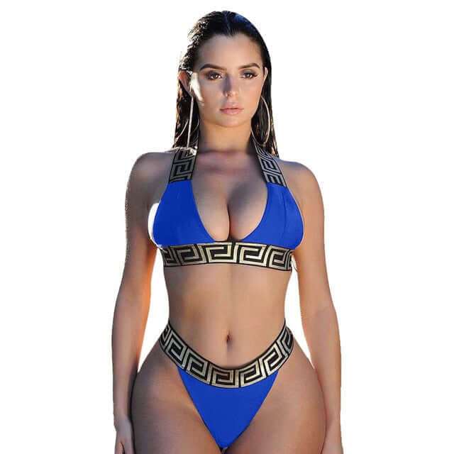 Bandage Swimsuit Sexy Bikini Set Women Crop Top Bikinis Mujer 2021 Swimwear Female Separate Fused Women's Swimming Suit Biquini