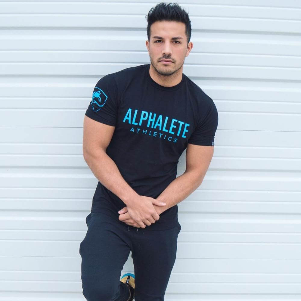 Mens T Shirt Fashion Streetwear-Fitness