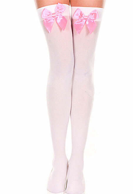 Velvet Slug stockings female sexy bow loreta white high stockings JK over the knee socks manufacturers wholesale