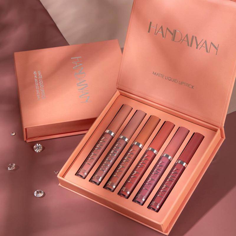 GIFT BOX SET-Alluring Non-Sticky Cup Matte Liquid Lipstick