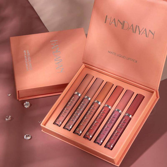 GIFT BOX SET-Alluring Non-Sticky Cup Matte Liquid Lipstick