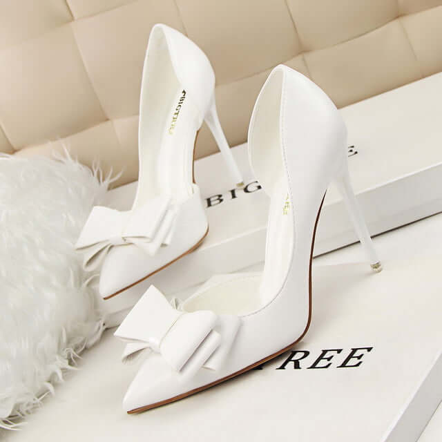 Elegant Fashion Pumps~Lovely Bowknot High-Heeled Shoes 🎁