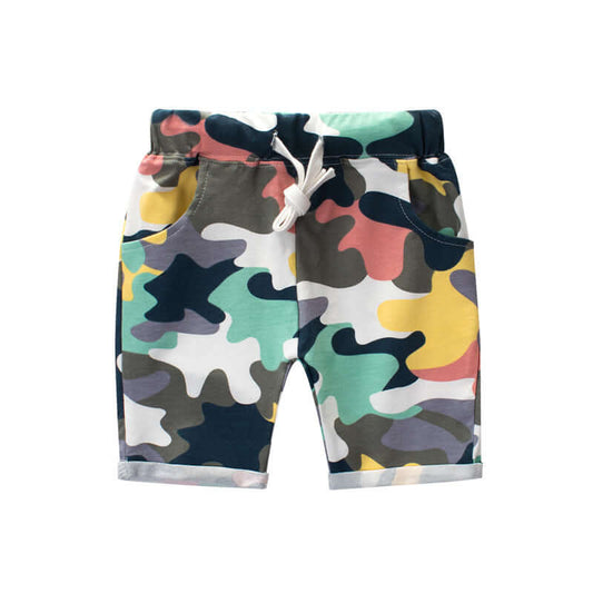 2022 summer new boys' camouflage pants Lycra cotton Korean version of children's clothing children's shorts children's pants