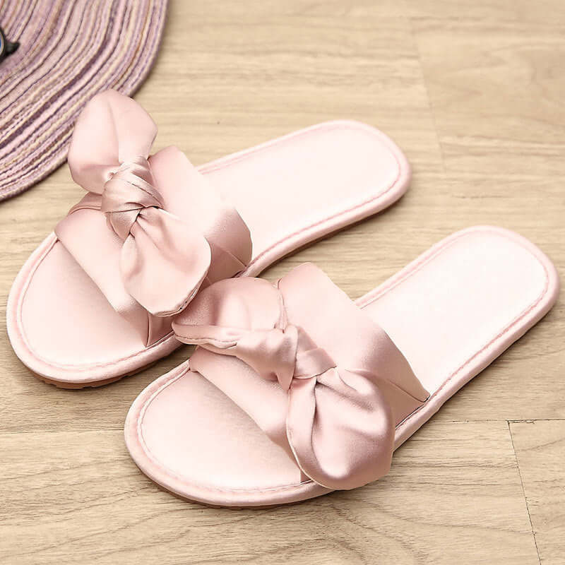 New home gold velvet wedding slippers female with a sunny salad home beef tendon women's bridal bow shoes autumn and winter