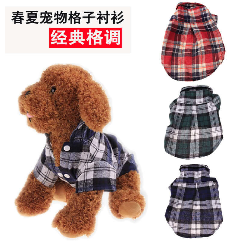 Dog Clothing Trendy Plaid