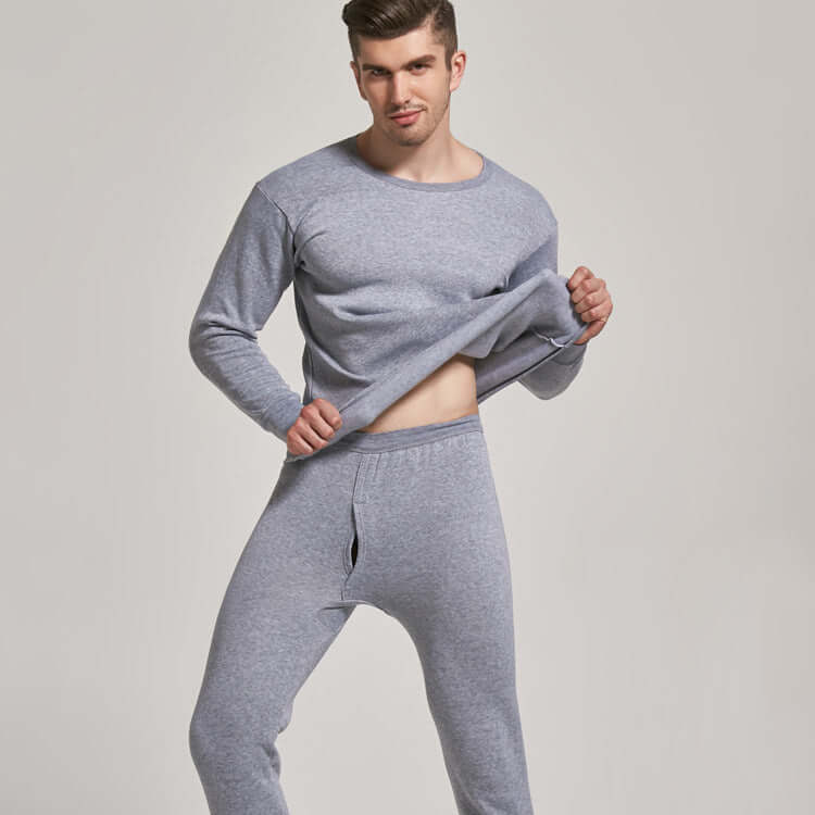 Men's Thick Velvet Thermal Underwear Set