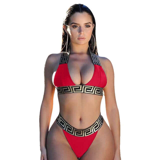 Bandage Swimsuit Sexy Bikini Set Women Crop Top Bikinis Mujer 2021 Swimwear Female Separate Fused Women's Swimming Suit Biquini