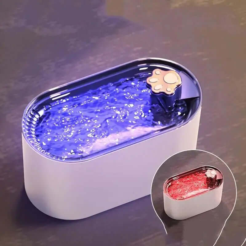 3L Automatic Pet Water Fountain - Ultra-Quiet w/ LED Light