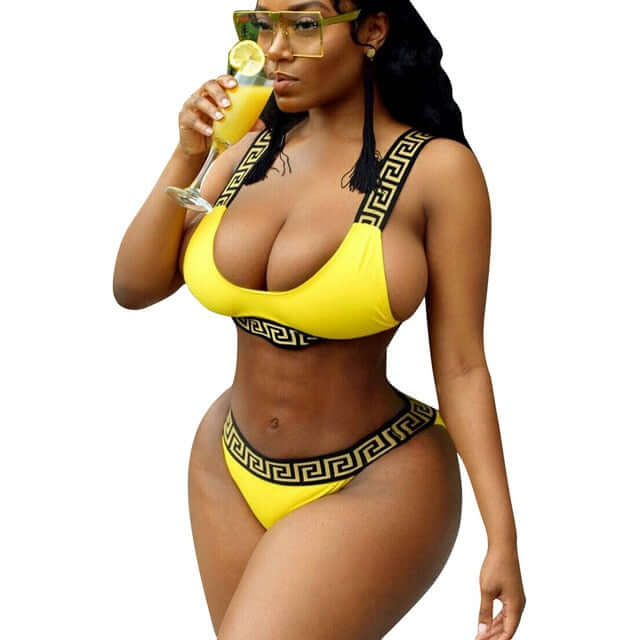 Bandage Swimsuit Sexy Bikini Set Women Crop Top Bikinis Mujer 2021 Swimwear Female Separate Fused Women's Swimming Suit Biquini