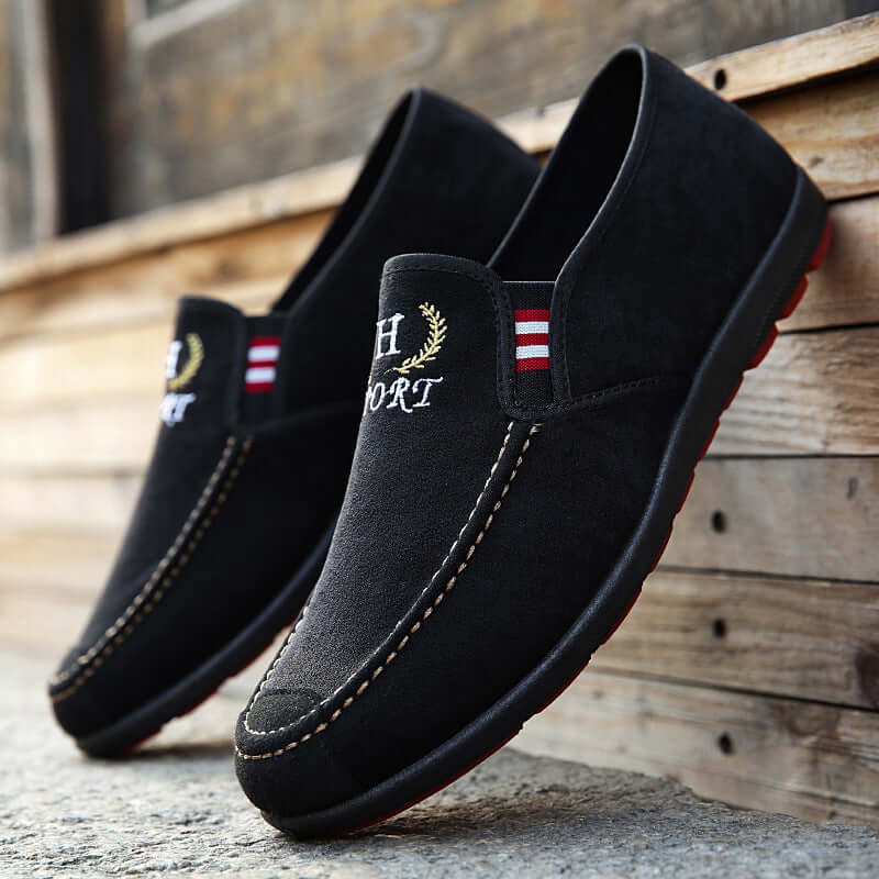 Old Beijing cloth shoes men's 2021 new foreign trade casual single shoes shoes low water toilet canvas beans shoes