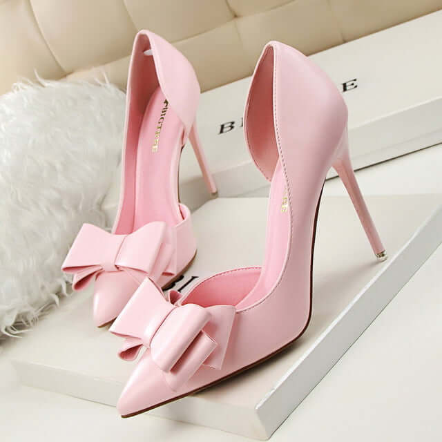 Elegant Fashion Pumps~Lovely Bowknot High-Heeled Shoes 🎁