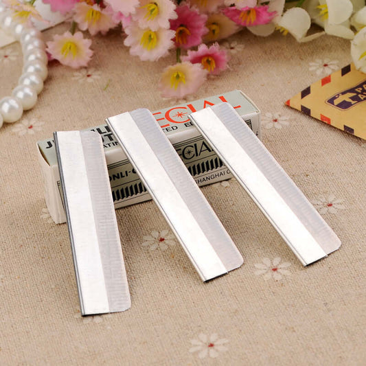 Studio makeup repair eyebrow knife feather brand eyebrow blade stainless steel shaving eye knife sharp piece 10 pieces wholesale