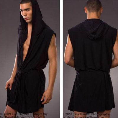 Men's Silk Hooded Pajama Set