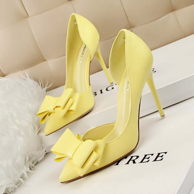 Elegant Fashion Pumps~Lovely Bowknot High-Heeled Shoes 🎁