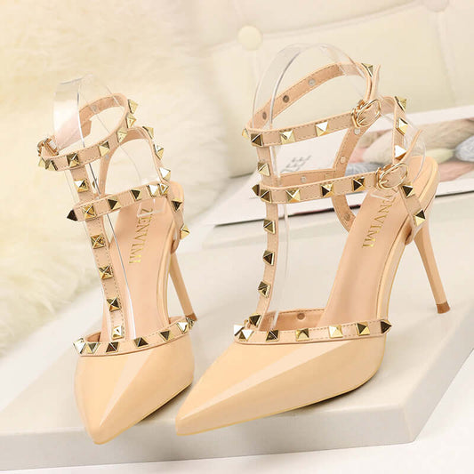 Snazzy High Heels | Euro-American Hot Fashion w/ Alluring Rivets