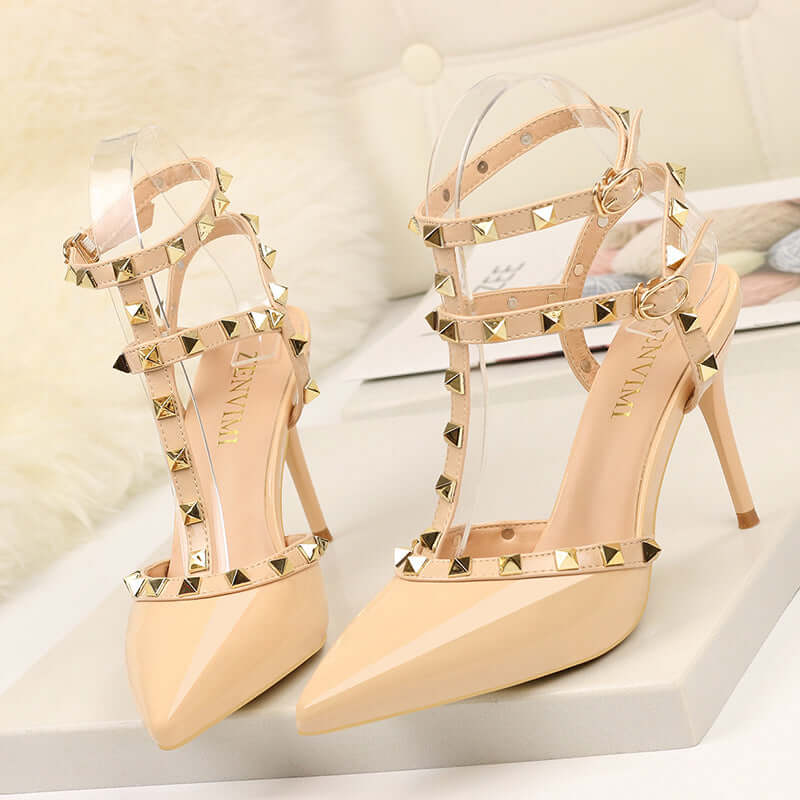 Snazzy High Heels | Euro-American Hot Fashion w/ Alluring Rivets