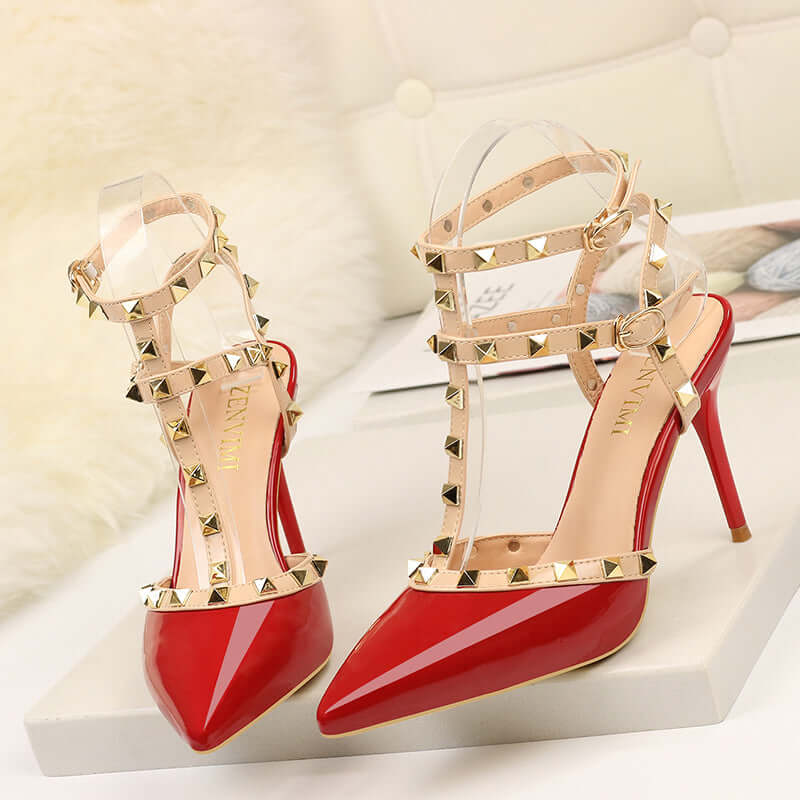 Snazzy High Heels | Euro-American Hot Fashion w/ Alluring Rivets