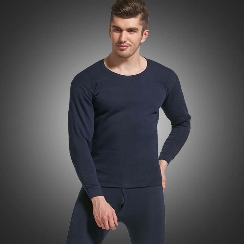 Men's Thick Velvet Thermal Underwear Set