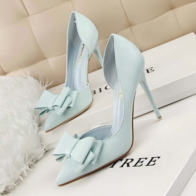 Elegant Fashion Pumps~Lovely Bowknot High-Heeled Shoes 🎁