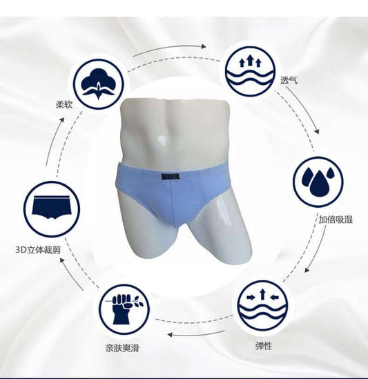 "Plus-Size Cotton Triangle Underwear"