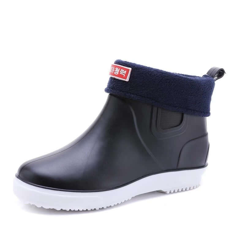 Cross-border fashion low-end adult rain shoes men's anti-slip rain boots shoes kitchen chef car wash water shoes work shoes boots