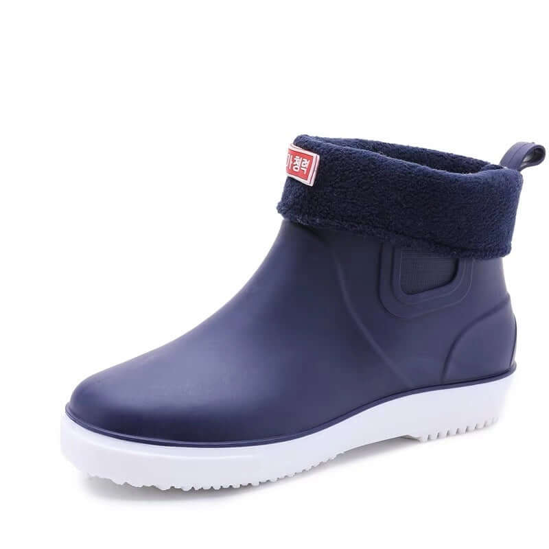 Cross-border fashion low-end adult rain shoes men's anti-slip rain boots shoes kitchen chef car wash water shoes work shoes boots