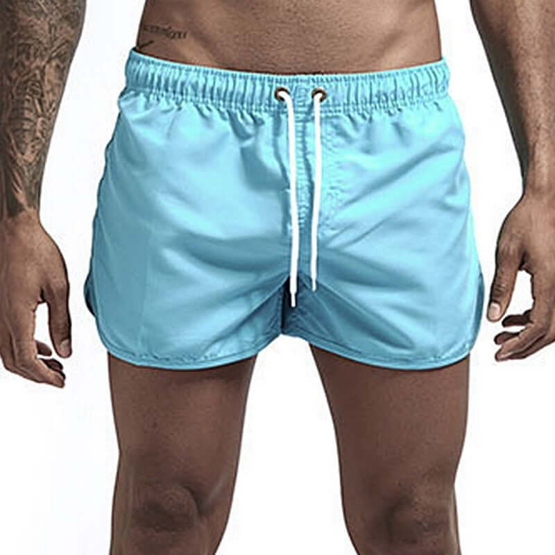 2021 Summer Men's Swimwear Shorts Brand Beachwear Sexy Swim Trunks Men Swimsuit Low Waist Breathable Beach Wear Surf