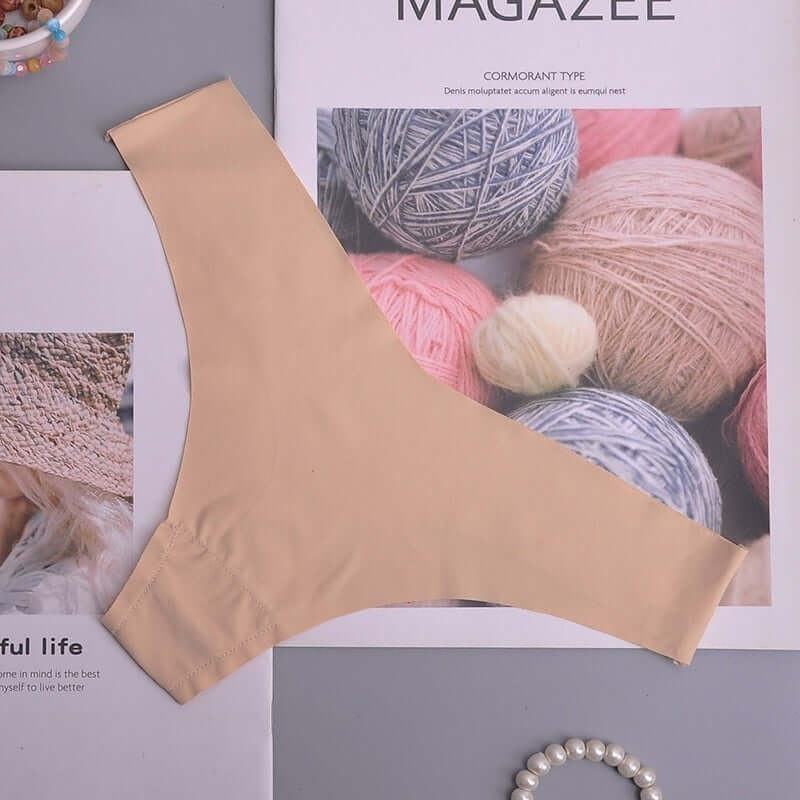Silk Sexy Thongs: Seamless, Low-Rise.