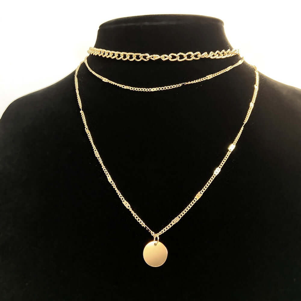 Vintage Necklace on Neck Gold Chain Women's Jewelry Layered Accessories for Girls Clothing Aesthetic Gifts Fashion Pendant 2021