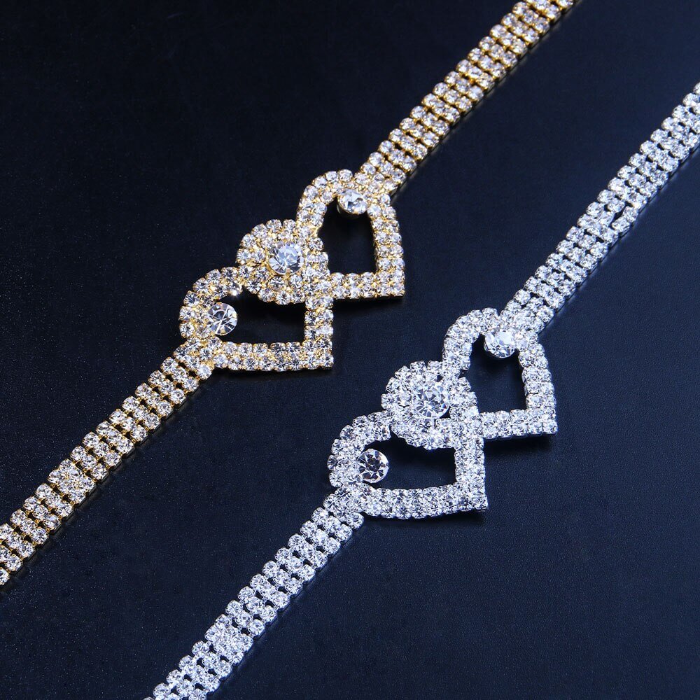 Fashion Jewelry | Double Heart Anklet/Bracelet-Top Sellers List