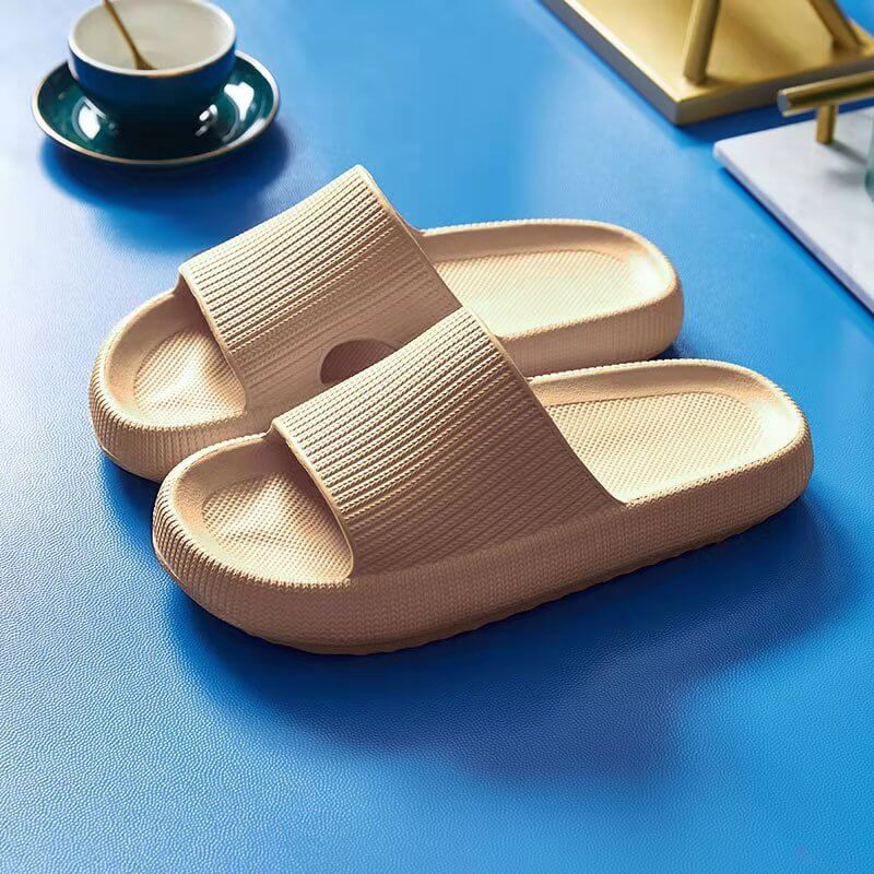 Indoor Bathroom Slippers Women Thick Non-slip Home Interior Anti-slip Deodorant Slides Men Ladys Heighten Soft Shoes Sandals